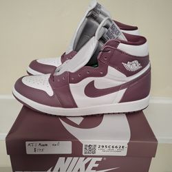 Deadatock Jordan Retro 1  Mauve Size 11 Comes With Original Receipt 