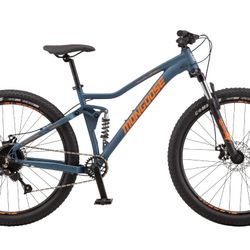 Mongoose Ledge Mountain Bike, 27.5” Wheels - Teal - NEW