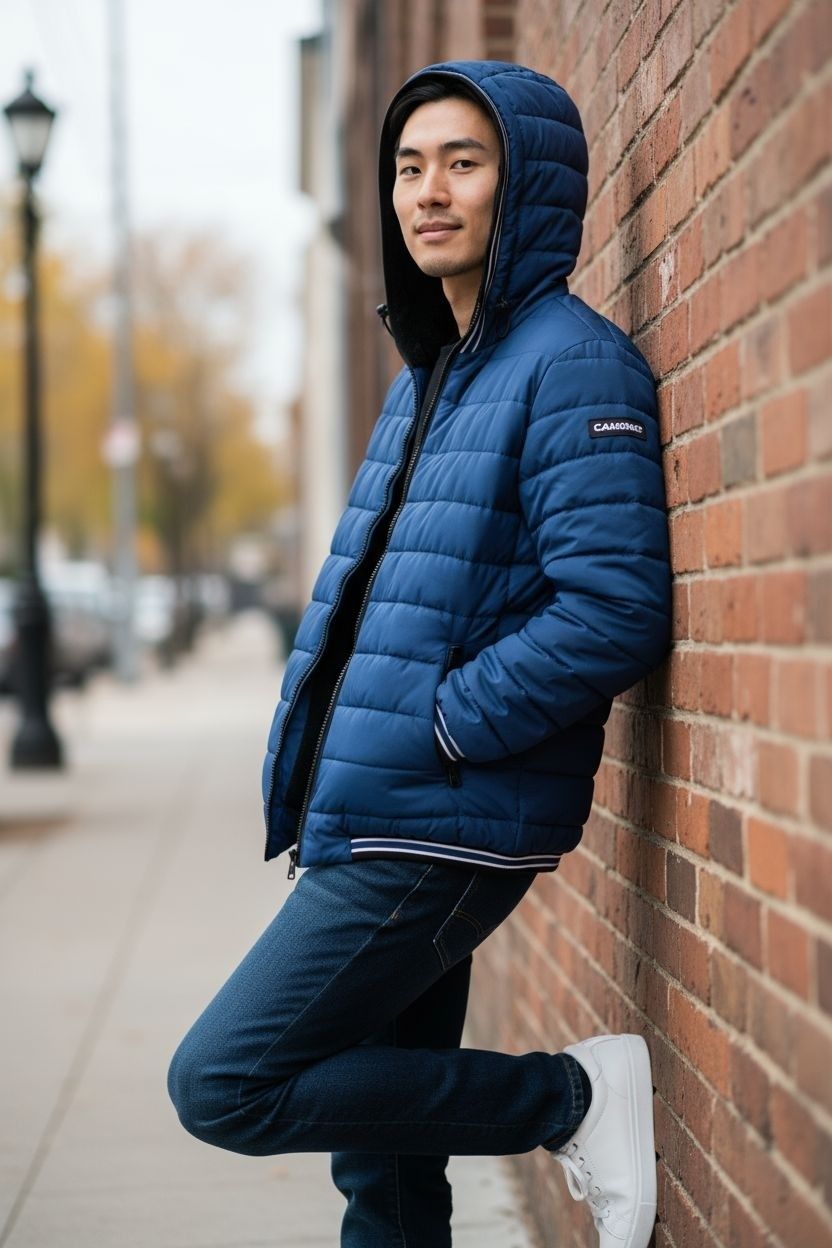 Calvin Klein Insulated Quilted Ski Jacket Lg