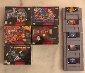 Super Nintendo SNES CIB and loose carts
