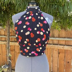 New Lovers + Friends Polka Dot Halter Top Size M
