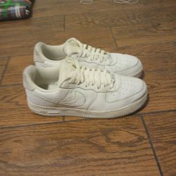 Pebbled Leather White Af1 Size 12