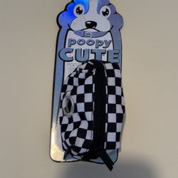 Checkered Dog Poop Waste Bag Pouch 