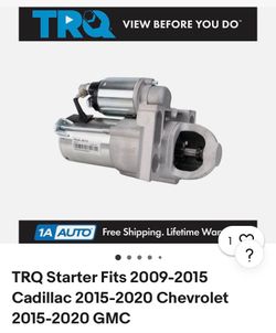NEW/UNUSED - TRQ Starter Fits 2009-2015 Cadillac 2015-2020 Chevrolet 2015-2020 GMCE