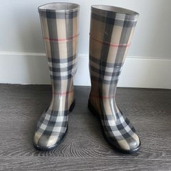 Burberry rain hot sale boots womens