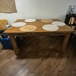 Handcrafted Vintage Wooden Table