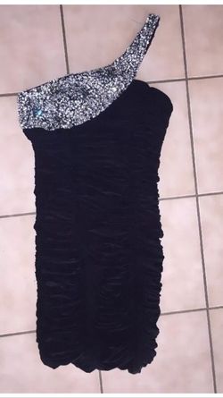 Brand new one shoulder bling dress