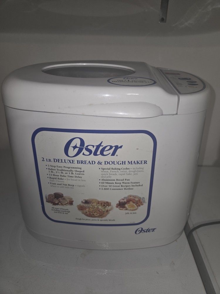 New Oster 2lb Deluxe Bread And Dough Maker