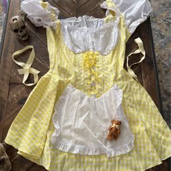 Yellow gingham Goldilocks Dress 