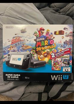 Brand New Super Mario 3D World WiiU Deluxe Set 32gb