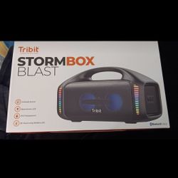 Tribit StormBox Blast Portable Speaker: 90W Loud Stereo Sound with XBass, IPX7 Waterproof Bluetooth Speaker with LED Light, Bluetooth 5.3&TWS, Custom 