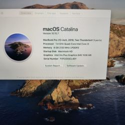 2019 MacBook Pro 13" i5 8gb 128gb (TouchBar)