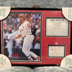 1(contact info removed) Mark McGwire Framed 11"x14" Photo Limited Ed.
