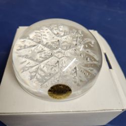 Crystal Snowflake Paperweight 