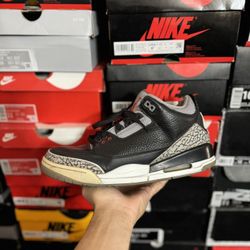 2018 Jordan Black Cement 3s size 9 USED