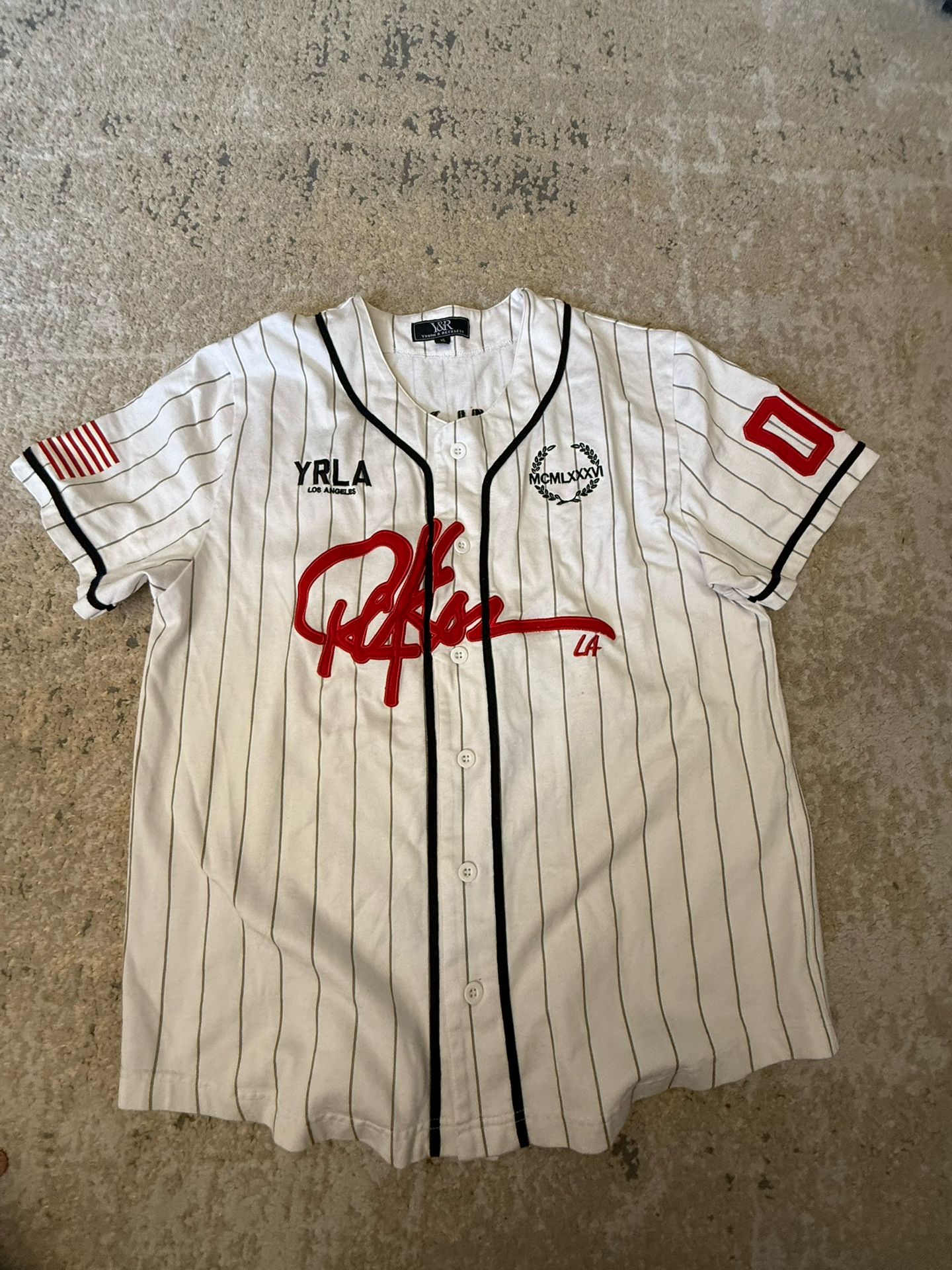 Young And Reckless Baseball Jersey Size XL In Adults, Not Dodgers, Angels, Ohtani, Betts, Trout, Freeman, Kershaw RC