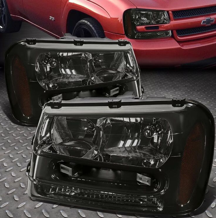 2002-2009 Chevy Trailblazer headlights (smoked) and taillights (regular)