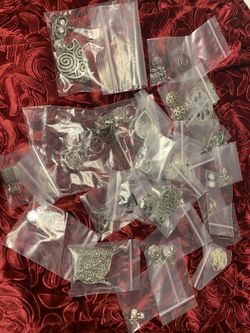 Lot of Sterling & silvertone Earrings , And More