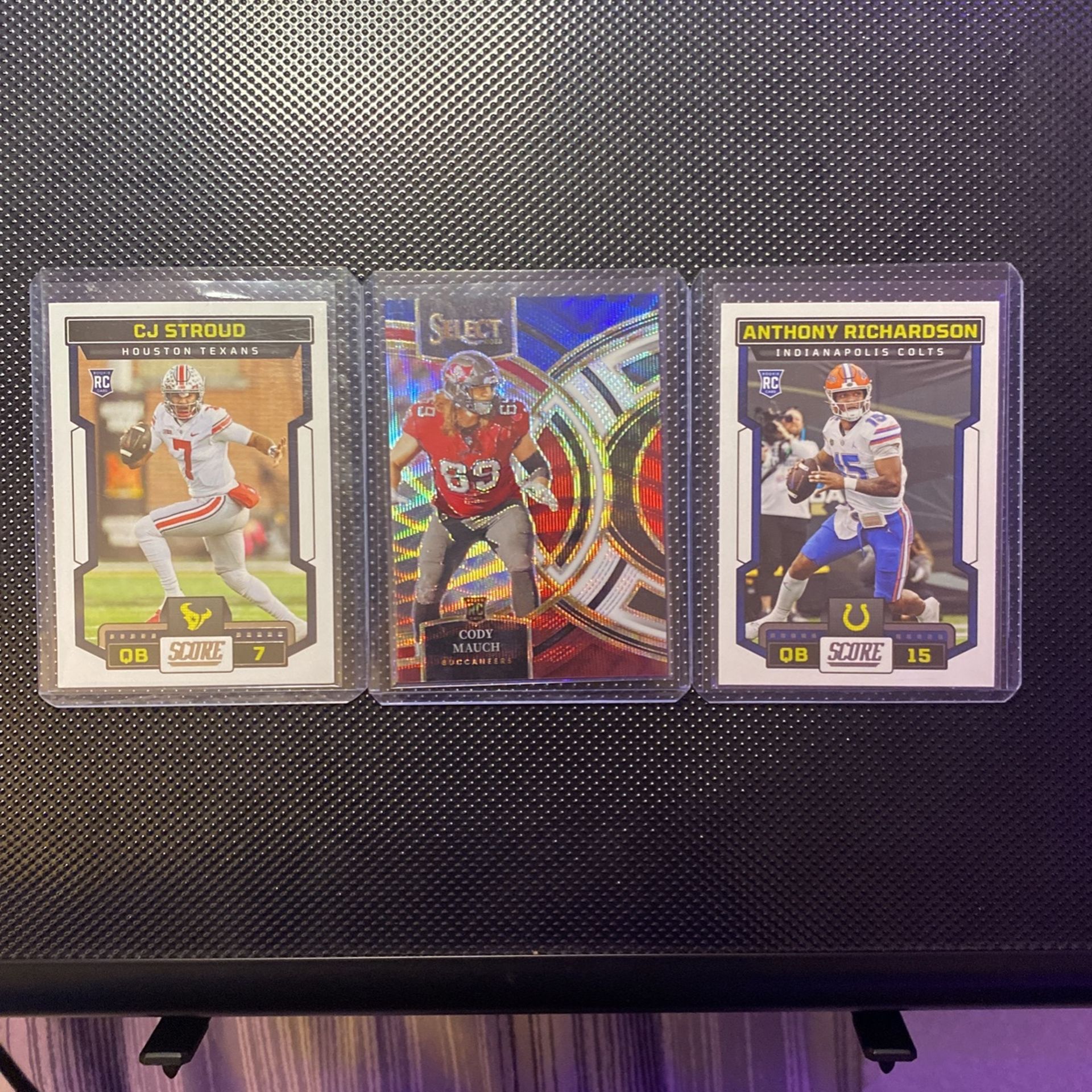 CJ Stroud RC, Anthony Richardson RC, Cody Mauch RC