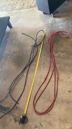 Welding battery cable black 15 ft red 20ft