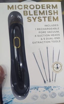 Microderm Blemish Removal System In Black or Pink 