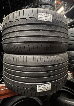 ✅ 2 Used Tires 325/40ZR22 CONTINENTAL CONTISPORTCONTACT LX 325/40R22 ALL SEASON PERFORMANCE 325 40 22