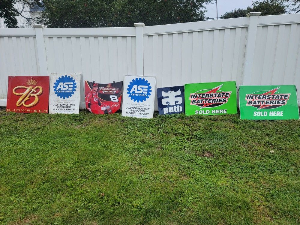 Automotive Metal Signs
