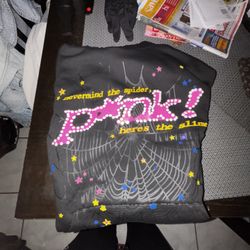 Pink Sp5der Hoodie M