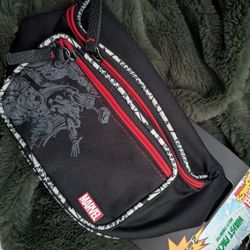 marvel black travel fanny pack 