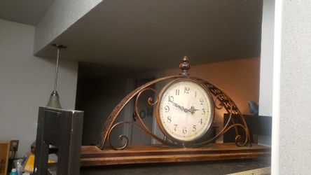 Vintage decor clock base is 24" x 4"