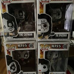 KISS Funko - Brand New - Set Of 4 - W/Case - Need To Sell ASAP