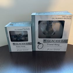 Glacier Bay Towel Ring & Robe Hook