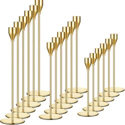 Set of 18 Candlestick Holders Metal 