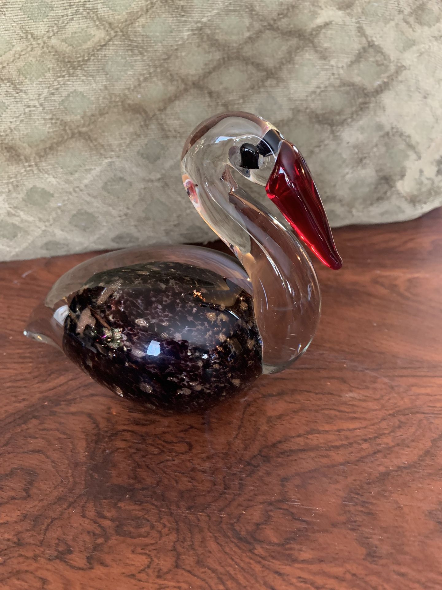 Art Glass Pelican Paperweight