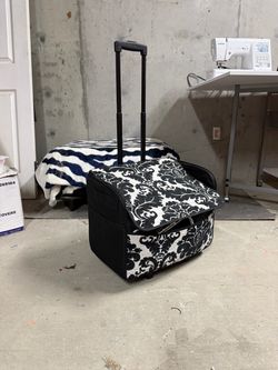 Rolling Sewing Machine Tote Bag on Wheels