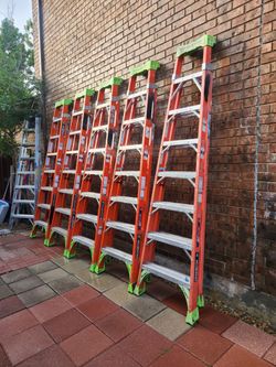 8ft Fiberglass Step Ladder Good Conditión $120  each