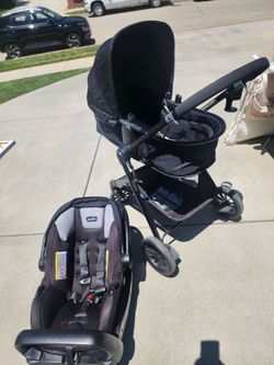 Evenflo Pivot Travel System – Oxford Black Stroller & Car Seat