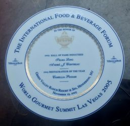 Villeroy & Boch 2005 World Gourmet Summit Commemorative Plate Las Vegas Cointreau