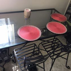 Iron & Glass Table