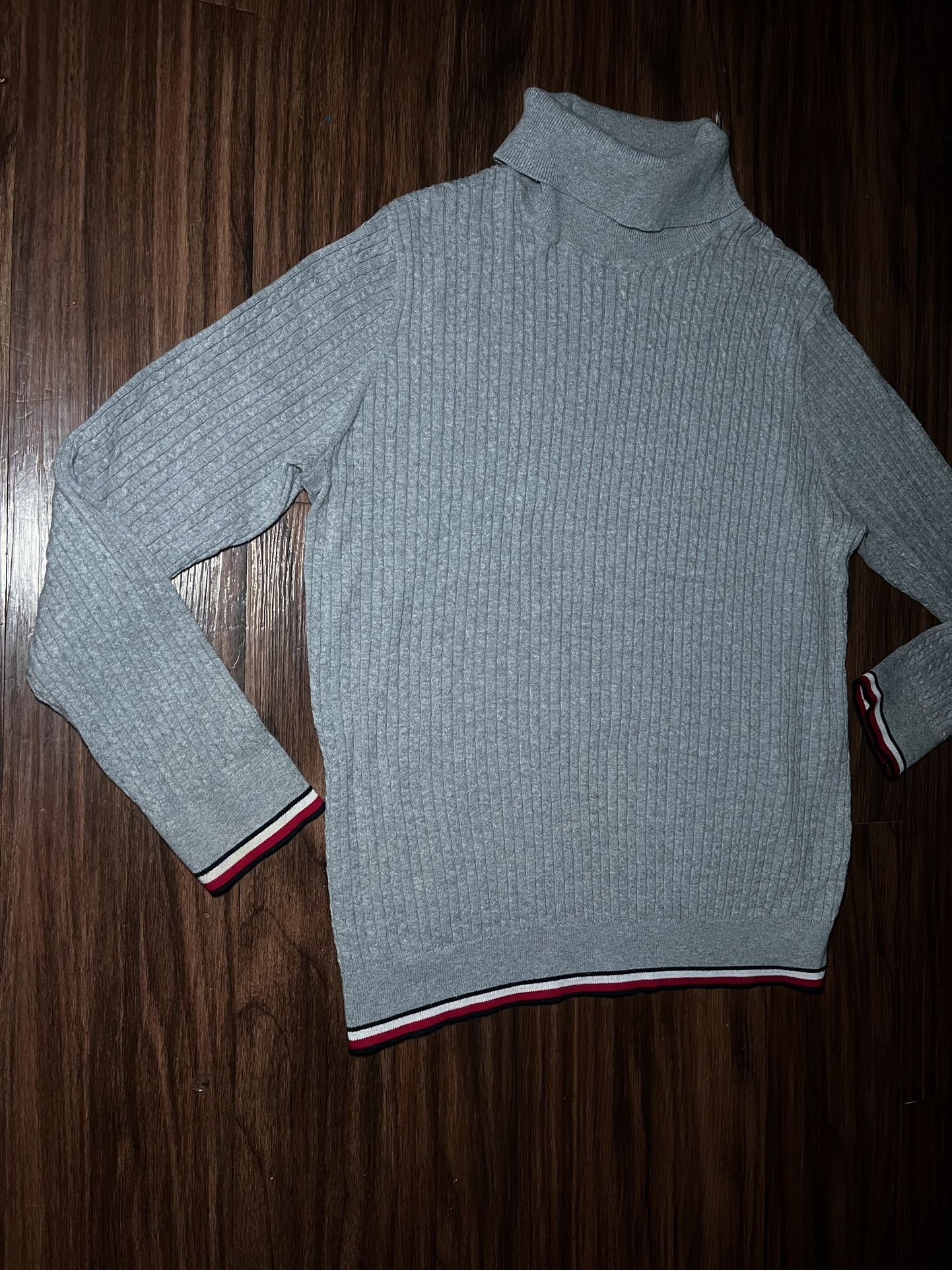 Tommy Hilfiger Women's Yellow Long Sleeve Rib Knit Turtleneck Sweater Size XL