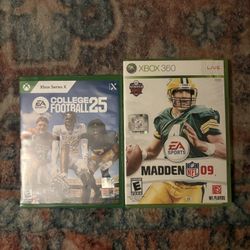 CFB 25 & Madden 09
