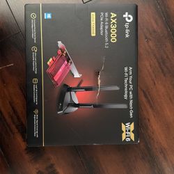 T P-Link WiFi 6 PCIe WiFi Card for Desktop PC AX3000 