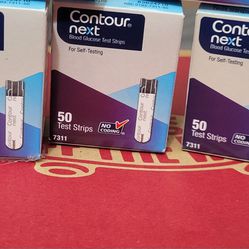 3 CONTOUR NEXT BOXES  (#7311/50 COUNT Per BOX) Total 150 strips For $55