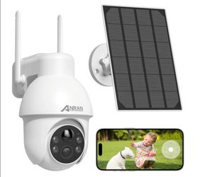 2K Solar Security Camera Outdoor Wireless, WiFi Camera Battery-Powered