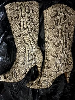 Serena D’Italia Snakeskin Boots