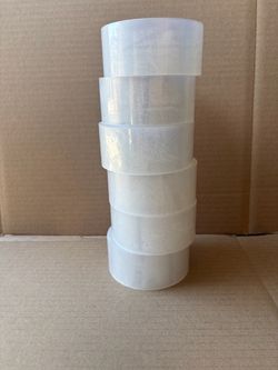 6 Pack- Packing Tape- 2 inch 110 yards- 2 Mil.