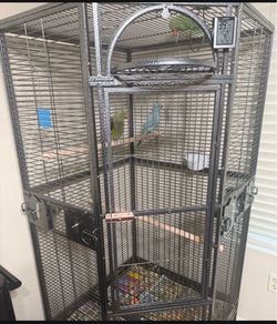 Large corner birdcage