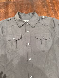 Superdry Dark Gray Button-Up Shirt