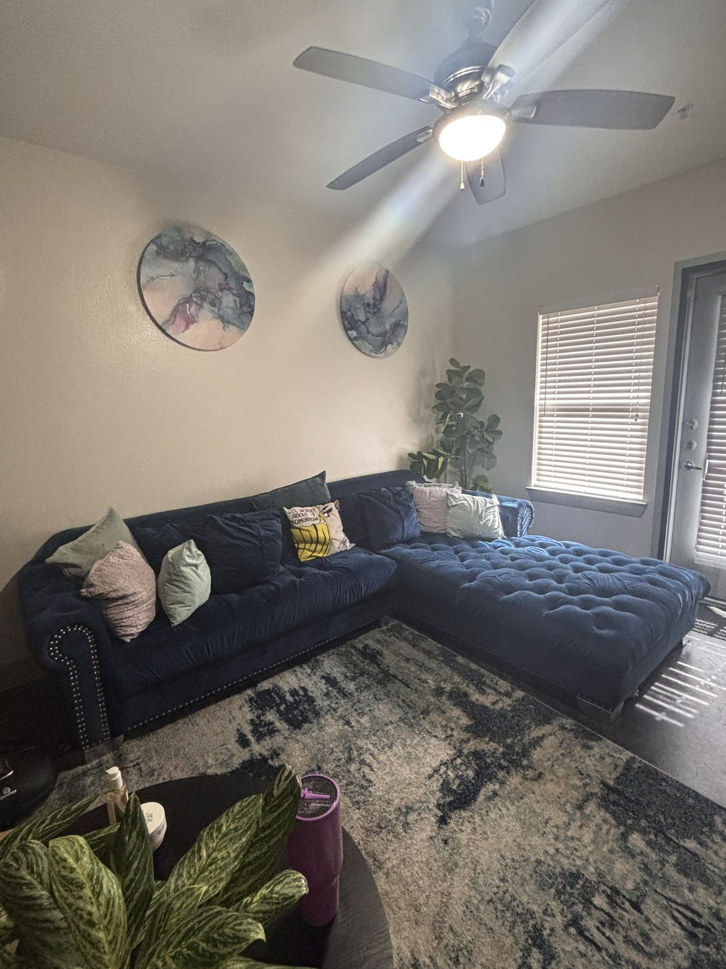 Blue sectional Couch