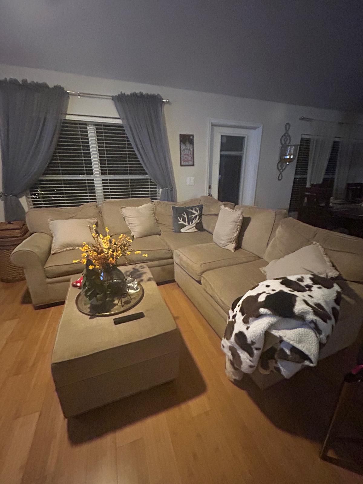 Sectional Sofa And Table